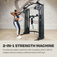 Load image into Gallery viewer, CENTR SF33 FUNCTIONAL TRAINER W/ SELECTORIZED SMITH BAR