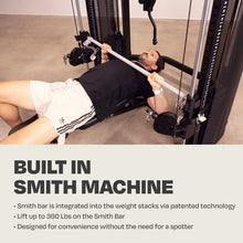Load image into Gallery viewer, CENTR SF33 FUNCTIONAL TRAINER W/ SELECTORIZED SMITH BAR
