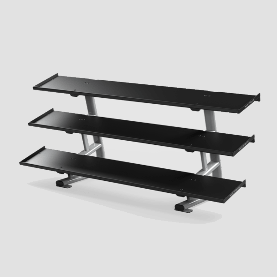 Magnum 3-Tier Flat-Tray Dumbbell Rack (231 Cm / 91